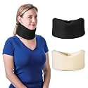 Soft Foam Neck Brace for Neck Pain, Whiplash & Cervical Support, Black 2.5"