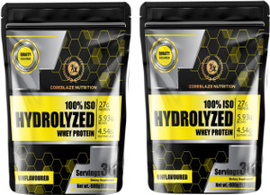 coreblaze nutrition 100 iso whey protein hydrolyzed905 weight- 2 kg  22 lbs whey protein 1800 g unflavored