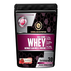 best whey body building protein powder isolate 90  for men amp women strawberry 1-kg