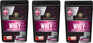coreblaze nutrition best whey body building protein powder isolate 90 for men  women whey protein 3 kg strawberry