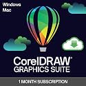CorelDRAW Graphics Suite | 1 Month Subscription | Graphic Design Software for Professionals | Vector Illustration, Layout, and Image Editing [ PC/Mac Download]