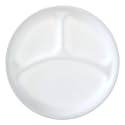 Corelle Winter Frost White 8.5"/21,6 cm Divided Luncheon Plate, Pack of 6