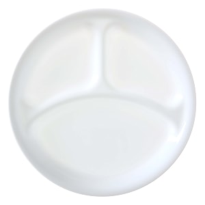 corelle winter frost white 26cm divided dinner plate pack of 6