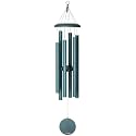 Corinthian Bells 44 Inch Green Deep Tone Wind Chimes for Outside, Large Outdoor Garden Wind Chime, Made in USA