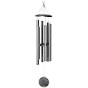 Corinthian Bells by Wind River - 44 inch Silver Vein Wind Chime for Patio, Backyard, Garden, and Outdoor Decor (Aluminum Chime) Made in the USA