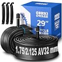 Corki 29 Inch Bike Tire Tube 29 x 1.75 1.95 2.0 2.1 2.125 2.2 2.25 2.3 2.35 2.4 Presta Valve 48mm Schrader Valve 32mm Butyl Rubber 29 Mountain Bicycle Inner Tube 2-Pack