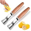 Corn Peeler for Corn on The Cob Stripper Tool, Serrated Corn Cob Peeler (2)