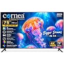 Cornea 75 inch 4K Ultra HD Smart Display | 2026 Model | AI Sound Pro with Dolby Atmos | 4K Upscaling | 100+ Apps | Gemini Copilot | UHD Display
