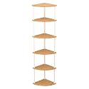 Corner Shelf Organizer Multifunction for Kitchen Office Home 152cm 6 Tier Wood Color|Home & Garden | Furniture | Bookcases