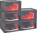 COROID Plastic Sneaker Containers Bins Portable Storage