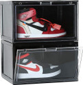 COROID Plastic Sneaker Containers Bins Portable Storage