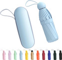 COROID Teflon Coating Auto Open Close Umbrella (Blue, Transparent)