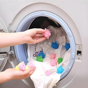corona washing machine clothes cleaning ball washer balls reusable tangle-free eco-friendly laundry scrubbing colorful balls solid dryer multi-colour 6 pcs
