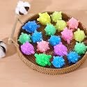Corona Washing Machine Clothes Cleaning Ball, Washer Balls Reusable Tangle-Free Eco-Friendly Laundry Scrubbing Colorful Balls Solid Dryer, (Multi-Colour) 6 Pcs