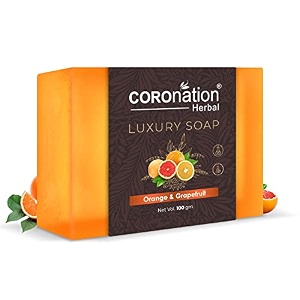 coronation herbal orange amp grapefruit exfoliating soap for men amp women  deep skin cleansing  remove dark spots amp dead skin cells  natural skin brightener amp cleanser  improves skin tone amp texture