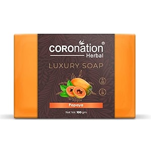 coronation herbal papaya premium soap for men amp women  deep skin cleansing  remove dark spots amp dead skin cell  repair damaged skin tissue  for natural youthful glowing amp brighter complexion