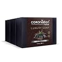 COROnation Herbal Unisex Activated Bamboo Charcoal Soap | Detoxifies Skin &amp; Deep Pore Cleaning | Remove Blackheads, Whiteheads, Dark Spots &amp; Impurities | Fights Pollution &amp; Pimples | Detoxify Skin