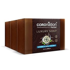 coronation herbal unisex detox dead sea mud bathing bar  detoxifies skin amp deep pore cleaning  removes excess oil sebum amp unclogs pores  skin cells pore tightening amp anti-wrinkle  purifying soap