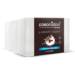 coronation herbal unisex goat milk bathing bar  natural skin brightener  repair hydrate amp moisturize skin  for soft smooth amp healthy skin  reduce stretch marks amp wrinkles  handmade soap