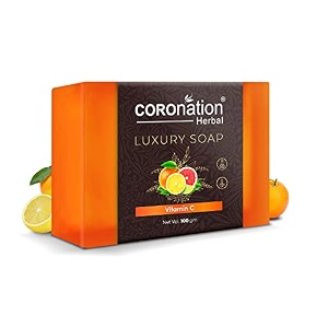 coronation herbal vitamin c premium soap for men amp women  gives glow with soft amp smoother skin  rejuvenate your skin amp removes impurities