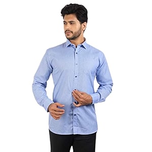 corporate club formal office wear blues shirt for mens
