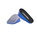 Correct-Position Height Increase Insoles, Heel Cushion Inserts, Heel Lift Inserts for Leg Length Discrepancies (Blue, 1.8" Height)