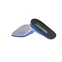 Correct-Position Height Increase Insoles, Heel Cushion Inserts, Heel Lift Inserts for Leg Length Discrepancies (Blue, 0.6" Height)