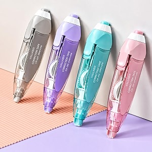 correction tape  6 meter x 5 mm for journal correction pen smooth amp clean white tape roller for quick amp easy paper correction office amp school stationery supplies multicolor 2