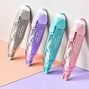 Correction Tape – 6 Meter X 5 MM for Journal, Correction Pen, Smooth & Clean White Tape Roller for Quick & Easy Paper Correction, Office & School Stationery Supplies (Multicolor) (2)