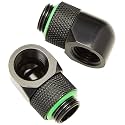 Corsair Hydro X Series 45° Rotary Adapter Twin Pack- Black