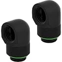 Corsair Hydro X Series 90° Rotary Adapter Twin Pack, Black, Model Number: CX-9055009-WW
