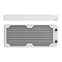 CORSAIR Hydro X Series XR5 240mm Water Cooling Radiator - Dual 120mm Fan Mounts, 30mm Radiator Thickness, 25 Micron Thin Cooling Fins, Premium Copper Construction, Easy Installation - White