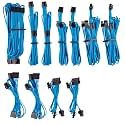CORSAIR Individually Sleeved PSU Cables Pro Kit – Blue, 2 Yr Warranty, for Corsair PSUs