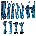 CORSAIR Premium Individually Sleeved PSU Cables Pro Kit – Blue/Black, 2 Yr Warranty, for Corsair PSUs