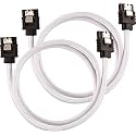 Corsair Premium Sleeved SATA Cable - SATA 6Gbps 60cm, White