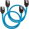 Corsair Premium Sleeved SATA Cable - SATA 6Gbps 30cm, Blue