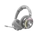 Corsair Virtuoso MAX Wireless Gaming Headset – Dolby Atmos, Active Noise Cancelling, Sonarworks SoundID, Simultaneous 2.4GHz Wireless & Bluetooth, 50mm Graphene Drivers, PC, Mac, PS5/PS4 – Silver