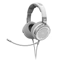 Corsair Virtuoso PRO Wired Open Back Gaming Headset - Detachable Uni-Directional Microphone - 50mm Graphene Drivers - 20Hz-40 kHz Frequency Response - White
