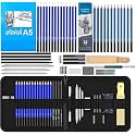 Corslet Drawing Kit 47 Pcs 35 Pcs Drawing Pencils Set and 12 Pcs Sketch Pencil Set Art Supplies Sketching Set Artist Kit for Sketching Shading and Blending Charcoal Graphite Shading Pencils Set