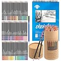 Corslet 76 Pc Colour Pencils for Adult with 25 Sheets A5 Sketch Book Coloring Soft Core Pencil Colours Artist Sketching Drawing Pencils (With Drawing Book 50 Sheets)
