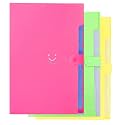 Corslet File Folder for Documents A4 Size Certificates Paper Holder Files for Students Office Home 5 Pocket (Pack of 3)