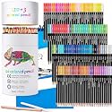 Corslet Set of 123 Premium Colour Pencils 120 Pencil Colours Artists Soft Core Vibrant Color Pencil Set Ideal for Drawing Sketching Shading Coloring Pencils for Adult Beginners Kids Colour Set