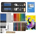 Corslet Set of 83,Combo of 48 Colour Pencils &amp; 35 Pcs Professional Drawing Pencil Set,Includes Oil-Based Colouring Pencils &amp; Sketch Kit for Artists,Ink Color-Multicolor