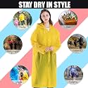 Raincoat For Women,Men,Boys &amp; Girls Waterproof Full Rain Coat Multicolor, universal, Free Size Hooded Rainwear Pack Of 1