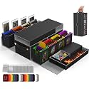 Cortile MTG Deck Box with 8-Deck Modular Card Case,2 Dice Trays and Handle