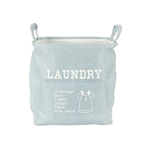 cortina folding round laundry basket for dirty clothes round collapsible storage basket - 45 ltr blue