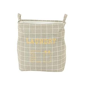 cortina folding round laundry basket for dirty clothes round collapsible storage basket - 45 ltr grey