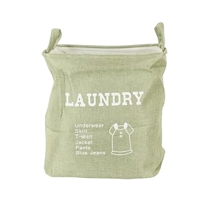 cortina folding round laundry basket for dirty clothes round collapsible storage basket - 45 ltr light green