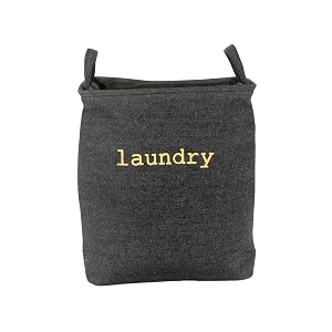 cortina folding round laundry basket for dirty clothes round collapsible storage basket - 45 ltr black-1