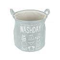 Cortina Folding Round Laundry Basket for Dirty Clothes, Round Collapsible Storage Basket - 45 Ltr, Blue-1